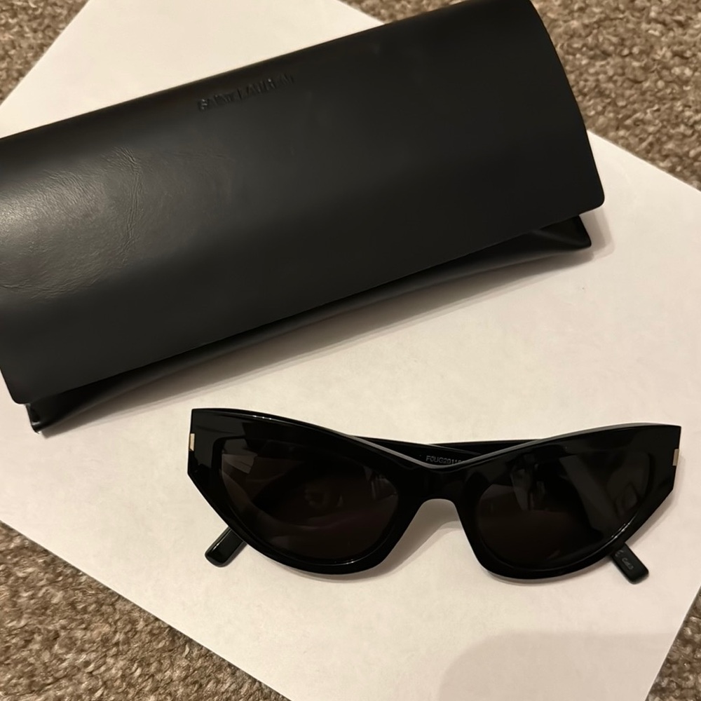Saint Laurent Black Bold Sunglasses